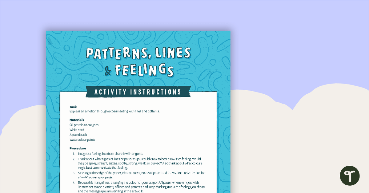 Patterns, Lines and Feelings Activity teaching resource