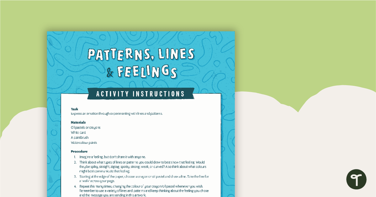 Patterns, Lines and Feelings Activity teaching resource