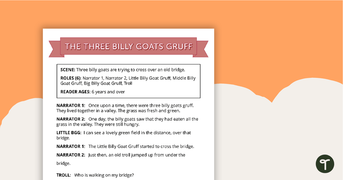 Comprehension - Three Billy Goats Gruff teaching resource