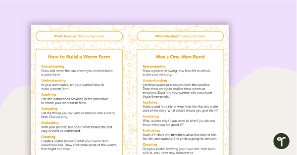 Grade 3 Magazine - "What's Buzzing?" (Issue 1) Task Cards teaching resource