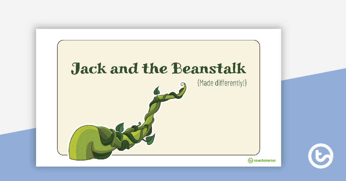 Jack and the Beanstalk (Made Differently!) PowerPoint teaching resource