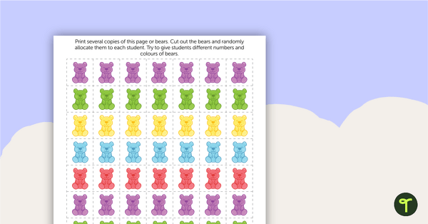 How Many Bears? Graphing – Worksheet teaching resource