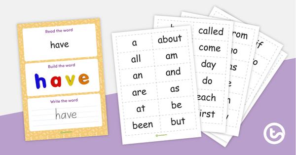 Preview image for First 100 Fry Sight Words – Practice Mat - teaching resource