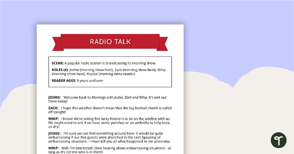 Go to Comprehension - Radio Talk teaching resource
