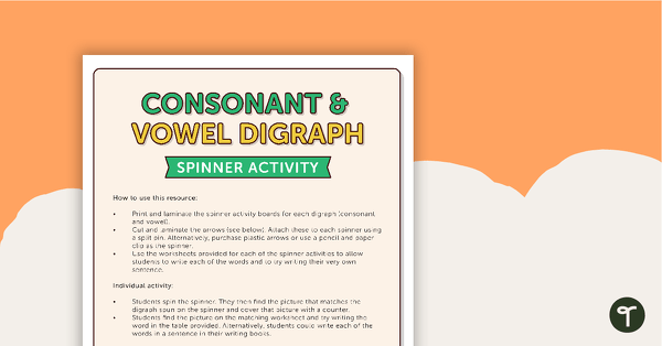 Image of Vowel and Consonant Digraph Spin Games