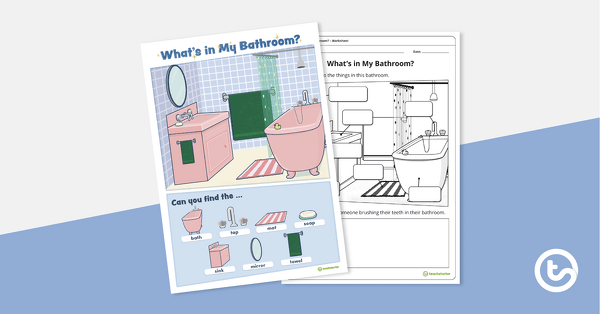 Preview image for What's in My Bathroom? – Worksheet - teaching resource