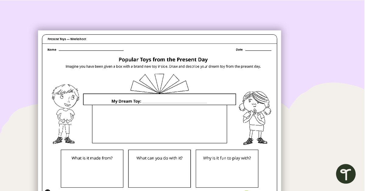 Popular Toys from the Present Day - Worksheet teaching resource