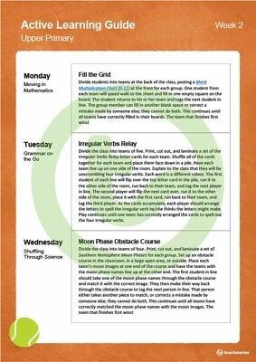 Active Learning Guide for Upper Primary - Week 2 teaching resource