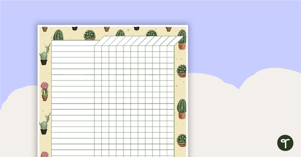 Go to Cactus Printable Teacher Diary – Assessment Tracker teaching resource