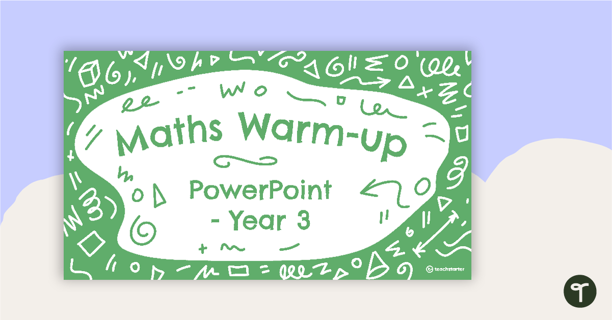 Maths Warm-Ups Interactive PowerPoint – Year 3 teaching resource