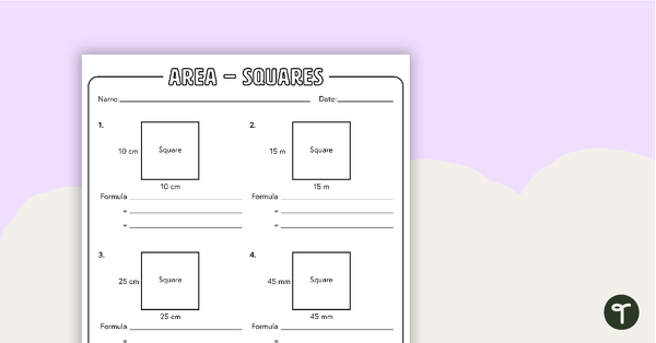 Go to Area Worksheets teaching resource