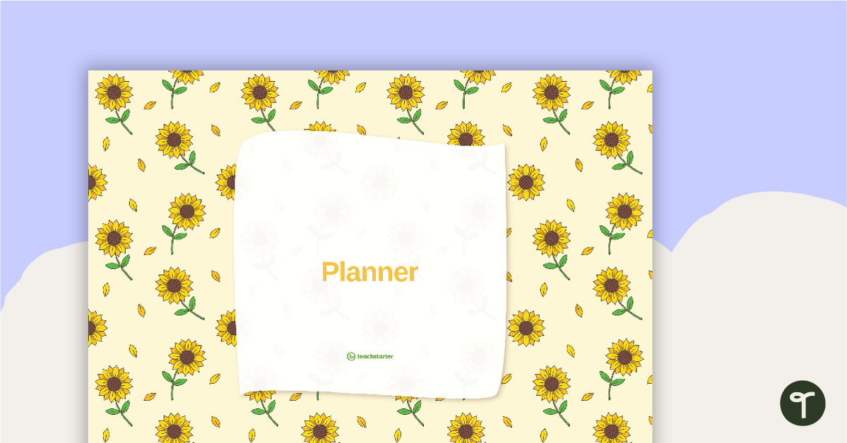 Sunflowers Digital Teacher Diary teaching resource