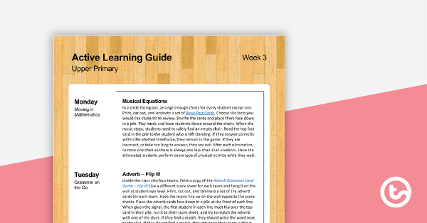 Go to Active Learning Guide for Upper Primary - Week 3 teaching resource