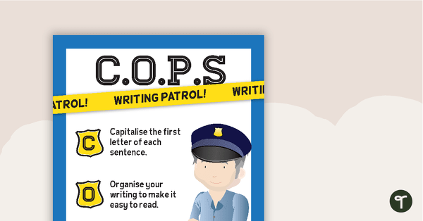 COPS Writing and Editing Poster and Checklist teaching resource