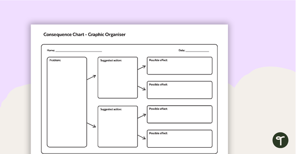 Go to Consequence Chart Graphic Organiser teaching resource
