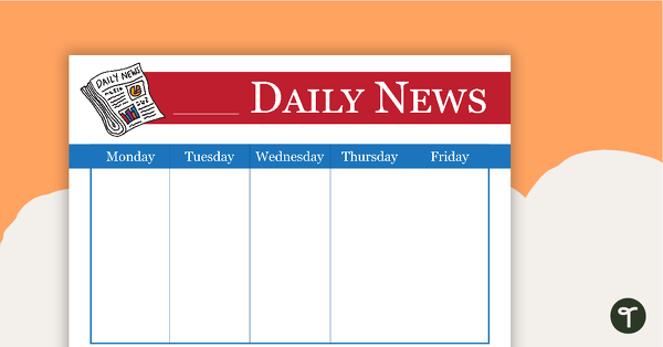 Daily News Chart teaching resource