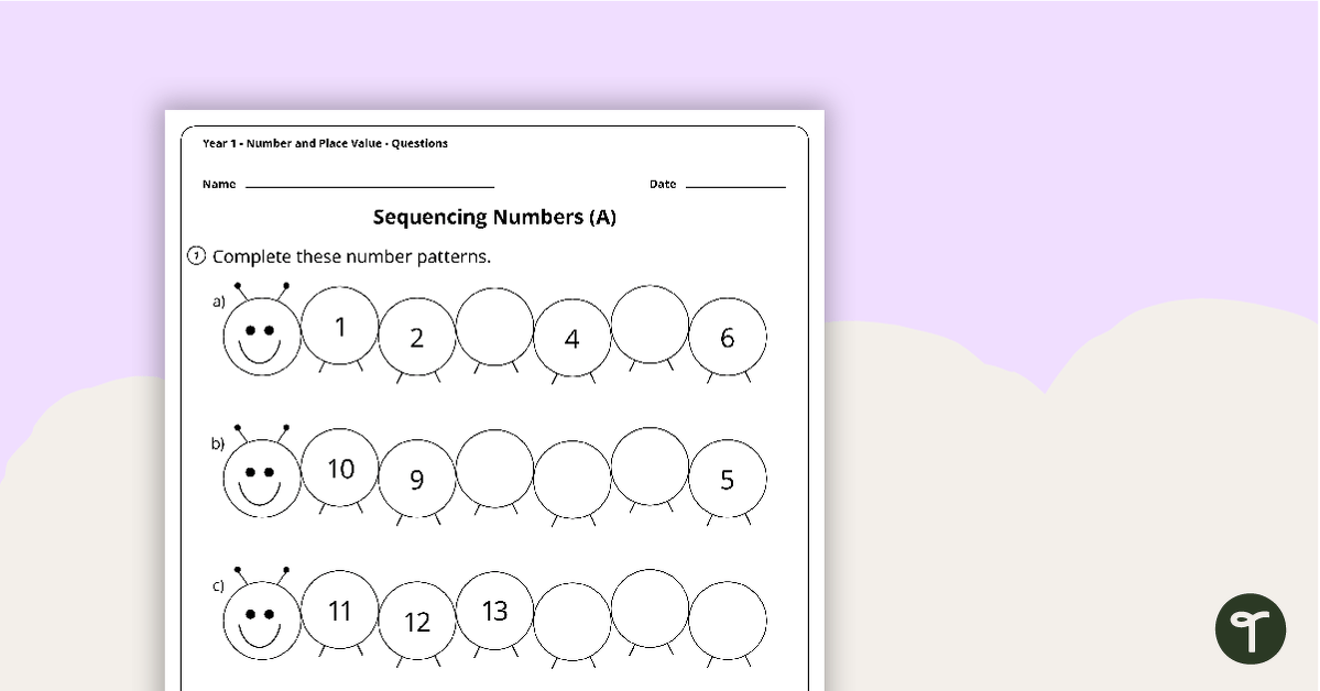 Number Worksheets - Number and Place Value Worksheets - Year 1 teaching resource