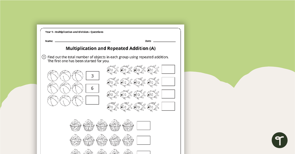 Preview image for Number Worksheets - Multiplication and Division - Year 1 - teaching resource