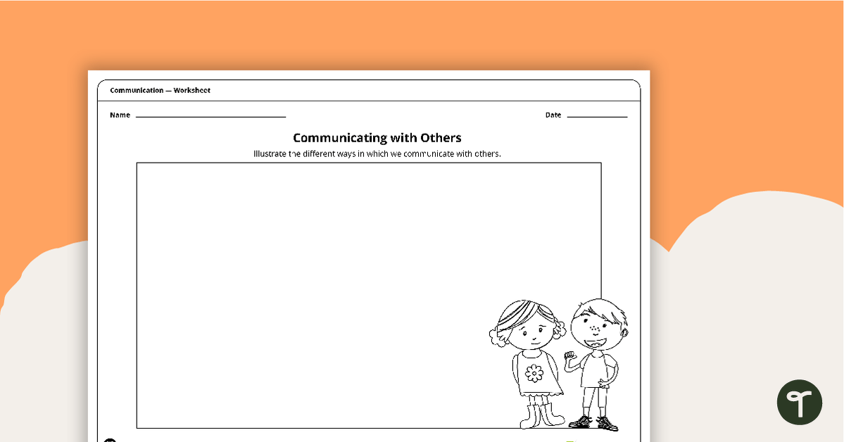 Communicating with Others - Worksheet teaching resource