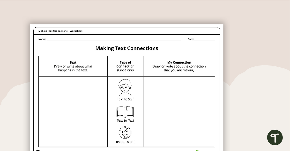 Making Text Connections Graphic Organiser (F–2) teaching resource