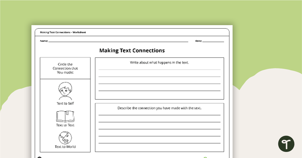 Making Text Connections Graphic Organiser (F–2) teaching resource