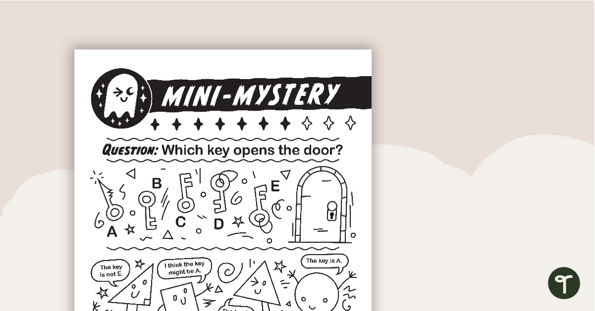 Mini-Mystery – Which Key Opens the Door? teaching resource