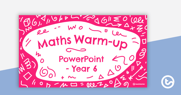 预览图像的数学热身UPS PowerPoint  -  6年级 - 教学资源