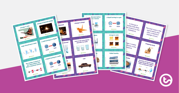 Physical and Chemical Changes - Sorting Activity teaching resource