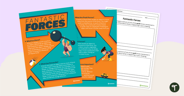 Go to Fantastic Forces Comprehension Worksheet teaching resource