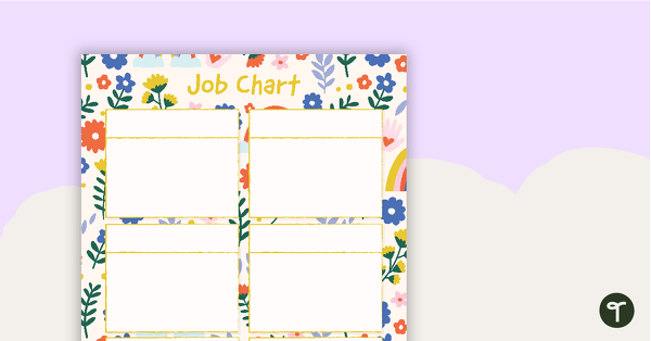Affirmations – Job Chart teaching resource