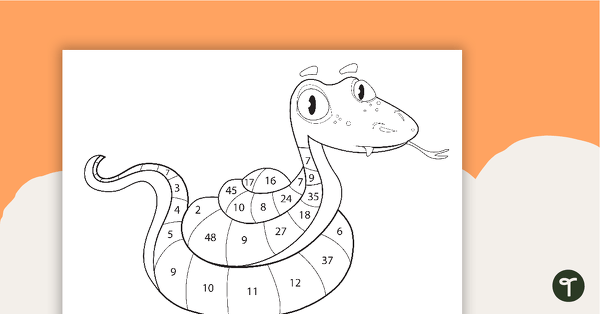 Go to Colouring by Larger Numbers - Operations teaching resource