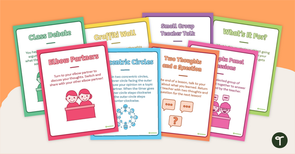 Go to Student-Led Discussion Strategies Poster Pack teaching resource