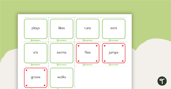 Build a Sentence Card Game teaching resource
