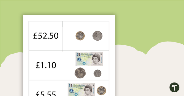 Go to Money Dominoes - British Pounds teaching resource