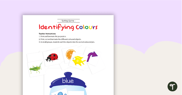 Go to Identifying Colours - Sorting Activity teaching resource