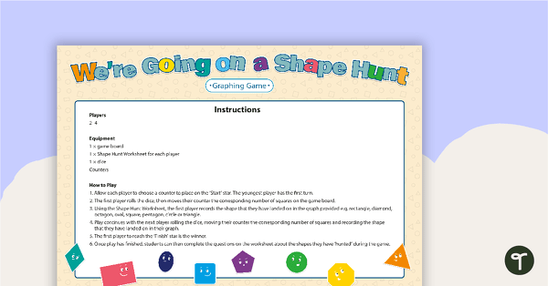 Go to We're Going On a Shape Hunt! Graphing Game teaching resource