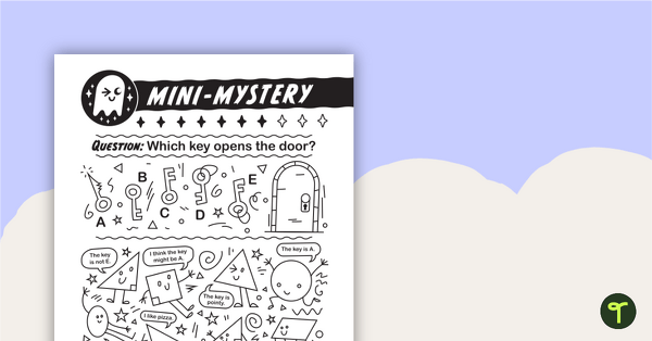 Preview image for Mini-Mystery – Which Key Opens the Door? - teaching resource