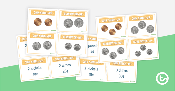 Euro Coin Value Matching Card Activity (Teacher-Made)