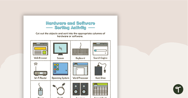 Preview image for Introduction to Hardware and Software Sorting Activity - teaching resource