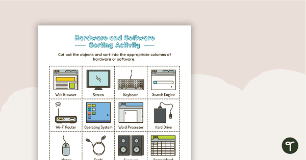 介绍硬件和Sof预览图像tware Sorting Activity - teaching resource