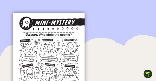 Go to Mini-Mystery – Who Stole the Cookie? teaching resource