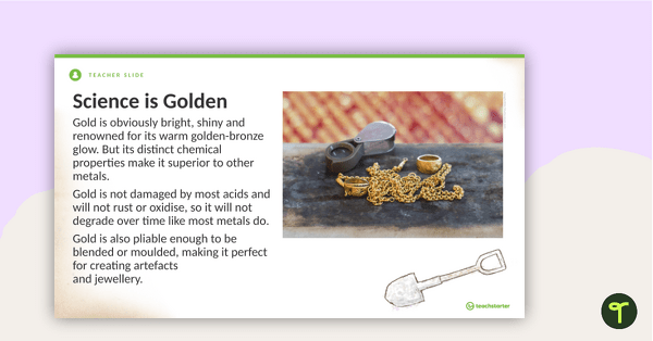 Preview image for Australian Gold Rush: That's Gold! – Teaching Presentation - teaching resource