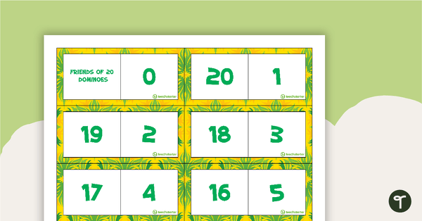 Preview image for Friends of 20 Dominoes - teaching resource