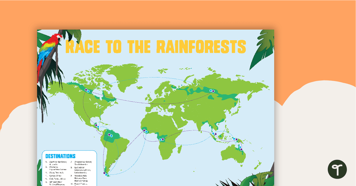 Race To The Rainforests – Class Behaviour Management Game teaching resource