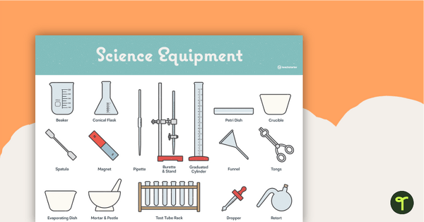 Preview image for Lab Equipment Poster – Diagram with Labels - teaching resource