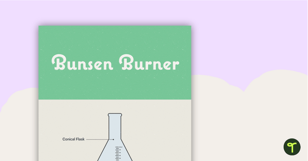 Preview image for Bunsen Burner Poster – Diagram with Labels - teaching resource