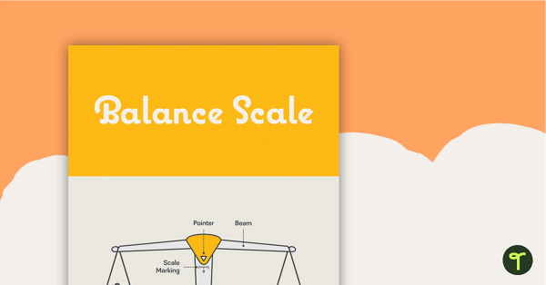 Go to Balance Scale Poster – Diagram with Labels teaching resource
