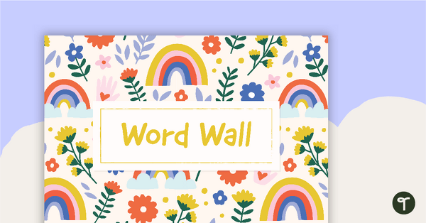 Affirmations - Word Wall Template teaching resource