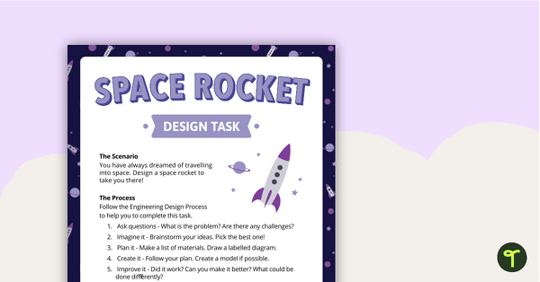 Space Rocket Design Task teaching resource