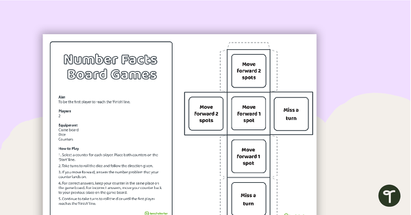 Go to Doubles - Number Facts Board Game teaching resource
